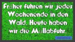 lustiger Spruch Wald