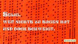 lustiger Spruch Schweigen